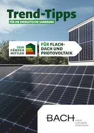 Bach Baustoffe Prospekt für Delbrück: "Trend-Tipps FÜR DIE ENERGETISCHE SANIERUNG", 4 Seiten, 04.10.2024 - 13.10.2024