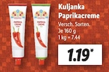 Paprikacreme von Kuljanka im aktuellen Lidl Prospekt