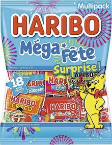 Fête Des Mères - HARIBO dans le catalogue Casino Supermarchés Bonbons Méga Fête surprise - HARIBO à 3,53 € en promo chez Casino Supermarchés