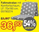 Aktuelle Matratze Angebote bei Opti-Megastore in Bremen Aktuelles Faltmatratze Angebot bei Opti-Megastore in Bremen ab 36,90 €