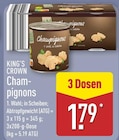Champignons im ALDI Nord Prospekt Champignons von King's Crown im aktuellen ALDI Nord Prospekt für 1,79 €
