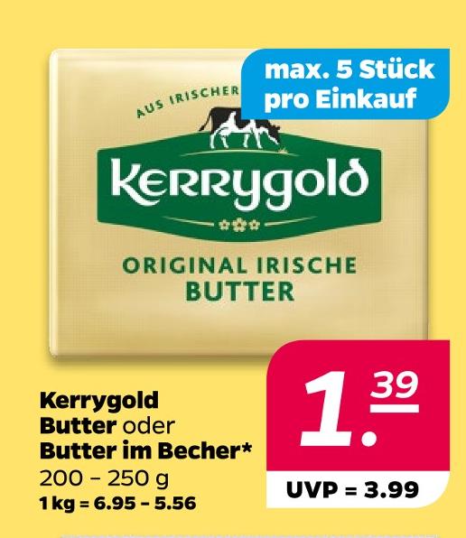 Butter oder Butter im Becher