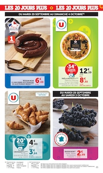 Promotion Muscat dans le prospectus Super U, valable du 29/09/2026 au 11/10/2026 Promo Muscat dans le catalogue Super U du moment à la page 21