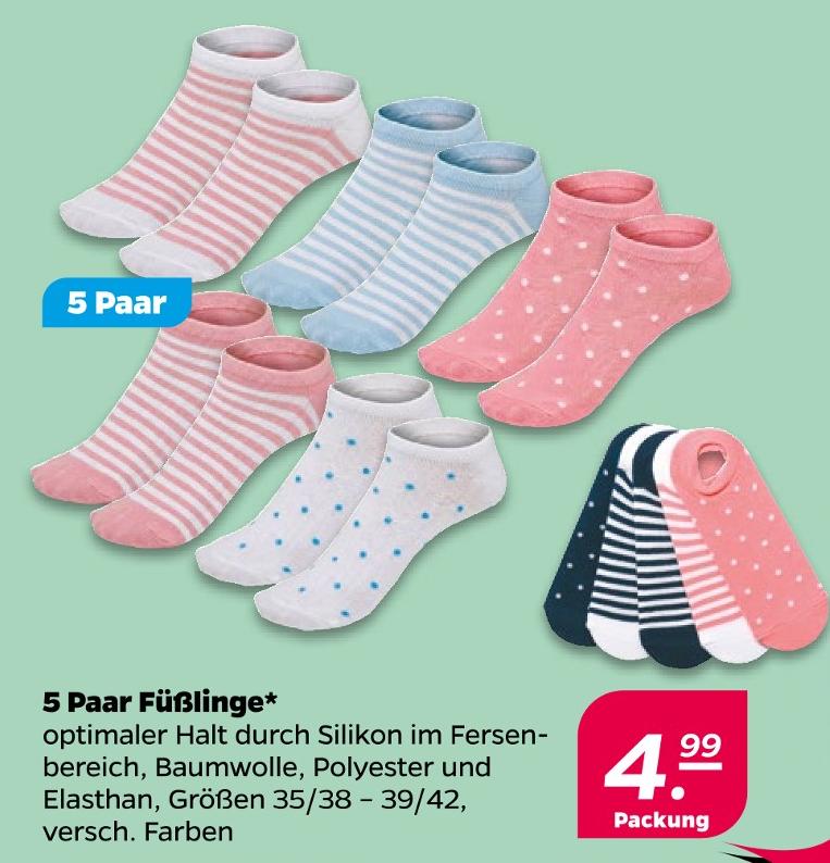 5 Paar Füßlinge