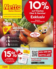 Aktueller Netto Marken-Discount Demmin Prospekt Netto Marken-Discount Demmin Prospekt "10% auf frisches Obst & Gemüse" mit 2 Seiten
