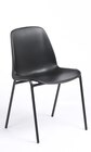 Chaise CHARLOTTE - pieds noirs sans accroche - noir - Officepro à 35,00 € dans le catalogue Bureau Vallée