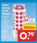 Aktuelles Effect Energy Drink Regular Angebot bei Netto Marken-Discount in Konstanz ab 0,79 €