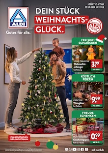 Aktueller ALDI Nord Prospekt "DEIN STÜCK WEIHNACHTS-GLÜCK." Seite 1 von 39 Seiten für Wismar