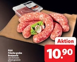 Frische grobe Bratwurst im Angebot bei nah&frisch in Aurich Frische grobe Bratwurst Angebote von E&H bei nah&frisch Aurich für 10,90 €