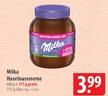 Haselnusscreme Angebote von Milka bei famila Nordost Langenhagen für 3,99 €