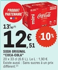 Soda original - COCA-COLA - E.Leclerc à Drancy Soda original - COCA-COLA en promo chez E.Leclerc Drancy à 12,51 €