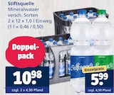 Aktuelle Mineralwasser Angebote bei Getränkewelt in Duisburg Aktuelles Mineralwasser Angebot bei Getränkewelt in Duisburg ab 10,98 €