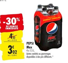 Pepsi Max - Carrefour à Angers Pepsi Max en promo chez Carrefour Angers à 3,02 €