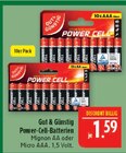 Power-Cell-Batterien Mignon AA Angebote von Gut & Günstig bei Marktkauf Schweinfurt für 1,59 €