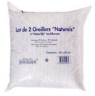 Promo Le lot de 2 oreillers 60 x 60 cm à 14,90 € dans le catalogue Carrefour à Blois