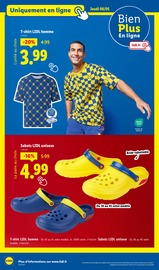 T-Shirt Angebote im Prospekt "Le vrai prix des bonnes choses" von Lidl T-Shirt Angebote im Prospekt "Le vrai prix des bonnes choses" von Lidl auf Seite 44