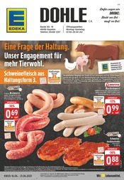 Aktueller EDEKA Supermarkt Prospekt in Hopsten und Umgebung, "Aktuelle Angebote" mit 24 Seiten, 16.06.2025 - 21.06.2025