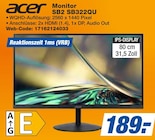 Monitor SB2 SB322QU im Angebot bei expert in Stuttgart Monitor SB2 SB322QU Angebote von acer bei expert Stuttgart für 189,00 €