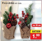 Aktuelle Weihnachtsdeko Angebote bei Zimmermann in Bremerhaven Aktuelles Piniendeko mit Jute Angebot bei Zimmermann in Bremerhaven ab 1,99 €