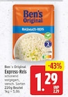 Express-Reis von Ben's Original für 1,29 € bei E center im Angebot Express-Reis von Ben's Original im aktuellen E center Prospekt