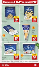 Prix et réduction Gnocchi dans le prospectus Aldi en cours Offre Gnocchi dans le catalogue Aldi du moment à la page 25