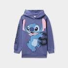 Sweat hoodie à capuche Stitch bleu fille en promo chez La Halle Sweat hoodie à capuche Stitch bleu fille dans le catalogue La Halle