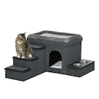 Aktuelles PawHut Katzen-Zubehör grau Edelstahl B/H/L: ca. 50x70x51,5 cm Angebot bei POCO in Koblenz ab 86,49 €
