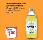 Aktuelles Bowle to go Erdbeere Angebot bei GLOBUS in Braunschweig ab 1,00 €