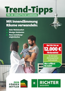 Aktueller Richter Baustoffe Prospekt (Alt Mölln, 14 Seiten zum blättern Richter Baustoffe Prospekt Trend-Tipps für die energetische Sanierung mit 14 Seiten