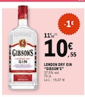 Promo London Dry Gin à 10,55 € dans le catalogue E.Leclerc à Blagnac