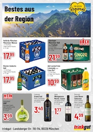 Trinkgut Rotwein im Prospekt 