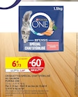 Croquettes spécial chat stérilisé au saumon - PURINA ONE à 2,69 € dans le catalogue Intermarché