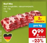 Aktuelles Beef Ribs Angebot bei Netto Marken-Discount in Mönchengladbach ab 9,99 €