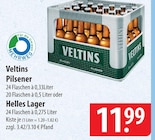 Veltins Pilsener oder Helles Lager Angebote bei famila Nordost Buchholz für 11,99 €
