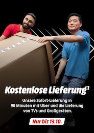 MediaMarkt Saturn Prospekt für Wolfsburg: "Kostenlose Lieferung", 1 Seite, 01.10.2025 - 13.10.2025