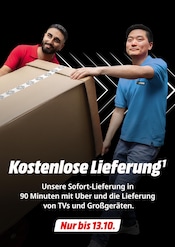 Aktueller MediaMarkt Saturn Prospekt mit Kühlschrank, "Kostenlose Lieferung", Seite 1