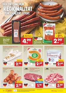Bratwurst im Netto Marken-Discount Prospekt "Aktuelle Angebote" mit 61 Seiten (Wiesbaden)