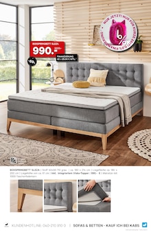 Matratze im Kabs Prospekt "BETTEN FÜR DICH & DEINE GÄSTE" mit 14 Seiten (Essen)