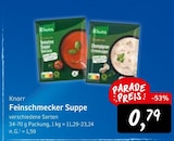 Feinschmecker Suppe bei Konsum im Dresden Prospekt für 0,79 €