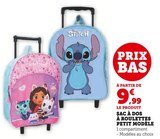 Sac à dos à roulettes petit modèle - Super U à Boulogne-Billancourt Sac à dos à roulettes petit modèle en promo chez Super U Boulogne-Billancourt à 9,99 €