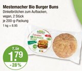 Bio Burger Buns im V-Markt Prospekt Bio Burger Buns von Mestemacher im aktuellen V-Markt Prospekt für 1,79 €