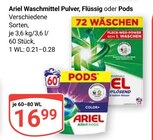 Waschmittel Pulver im Angebot bei GLOBUS in Gera Waschmittel Pulver Angebote von Ariel bei GLOBUS Gera für 16,99 €
