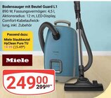 Aktuelles Bodensauger mit Beutel Guard L1 Angebot bei GLOBUS in Saarbrücken ab 14,99 €