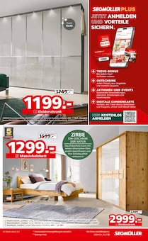 Kleiderschrank im aktuellen Segmüller Prospekt (Leverkusen) Kleiderschrank im Segmüller Prospekt "SEGMÜLLER Highlight Angebote" mit 38 Seiten (Leverkusen)