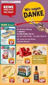 REWE Prospekt Dein Markt mit 26 Seiten
