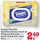 Feuchte Toilettentücher Sanft & Pflegend Kamille Angebote von Tempo bei E center Wiesbaden für 2,49 €