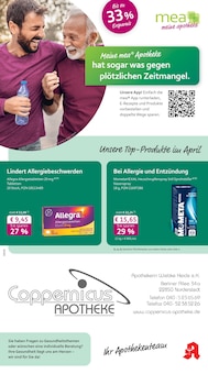 mea - meine apotheke Prospekt der Woche "Unsere April-Angebote" Seite 1, 01.04.2026 bis 30.04.2026 für Norderstedt Aktueller mea - meine apotheke Prospekt "Unsere April-Angebote" Seite 1 von 4 Seiten für Norderstedt