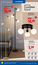 Prix et réduction Plafonnier LED dans le prospectus Lidl en cours Offre Plafonnier LED dans le catalogue Lidl du moment à la page 28