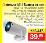 Mini Beamer PR-2500 Angebote von denver bei Zimmermann Langenhagen für 39,99 €