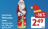 Weihnachtsmann im ALDI SÜD Prospekt Weihnachtsmann von WINTERTRAUM im aktuellen ALDI SÜD Prospekt für 2,49 €